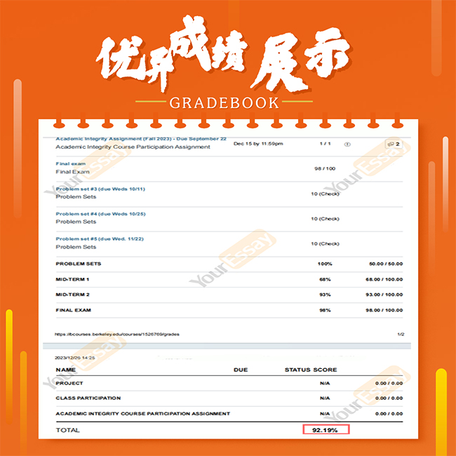 网课代考成绩单 Decision Analysis, Modeling, and Quantitative Methods  92A